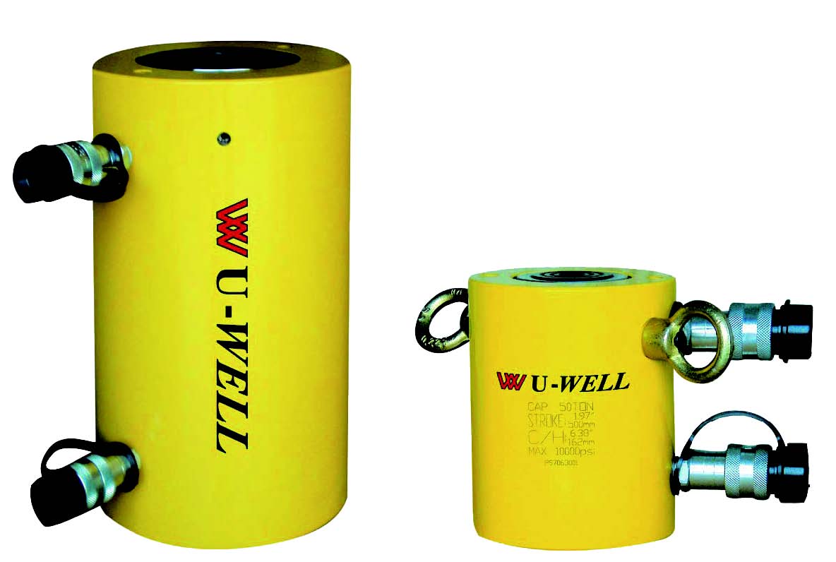 台湾UWELL优伟 CLRG系列液压双动，高吨位千斤顶